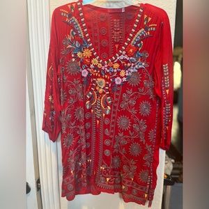 Johnny Was Zillia Embroidered Tunic